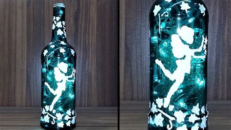 How To Make Blossoming Fairy Magical Wine Bottle With Twinkle Lights