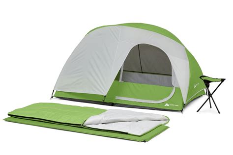 Ozark Trail 4 Piece Weekender Backpacking Camp Combo Includes Tent