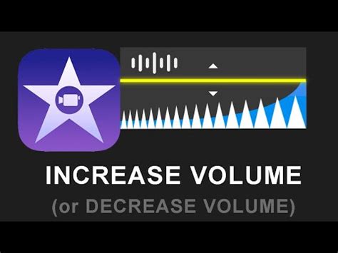 How To Increase Or Decrease Audio Volume In Imovie Youtube