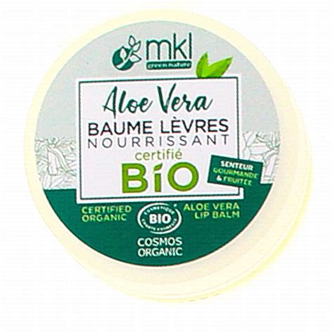 MKL Aloé vera Baume lèvres nourrissant bio 10ml Parapharmacie Prado