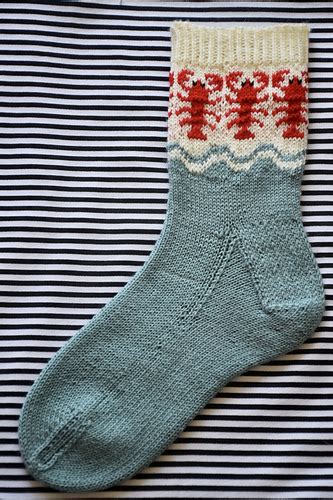 Ravelry Chaussettes Homard Pattern By Lysandre Hourdin