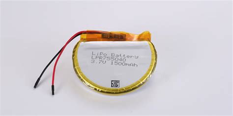 Round Li Polymer Battery Lpr V Mah Wh With Protection