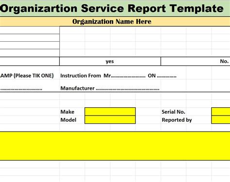 15 Free Service Report Templates Excel Word Pdf Writing Word