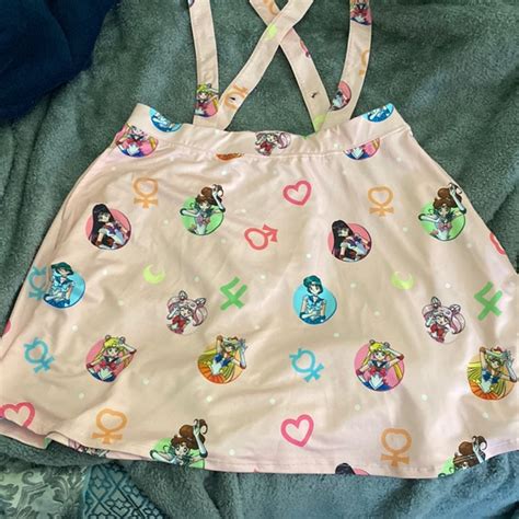 Hot Topic Skirts Sailor Moon Suspender Skater Skirt Poshmark
