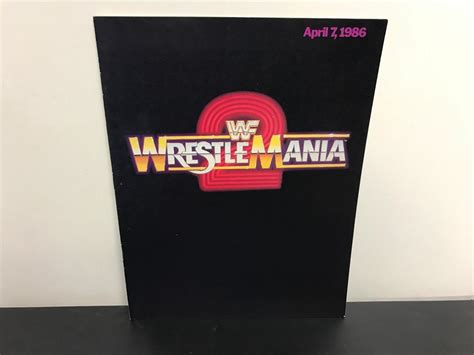 Original 1986 Wwf Wrestlemania 2 Souvenir Program Hulk Hogan And King