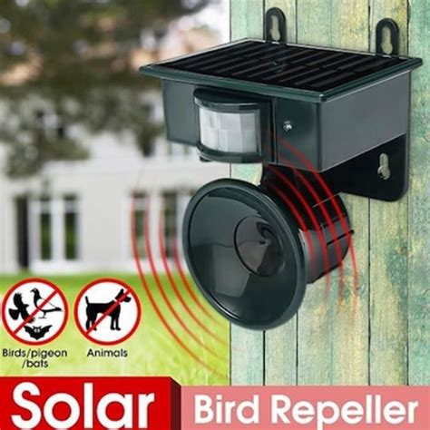 Anti nuisible Répulsif antiparasitaire solaire pour oiseaux capteur de