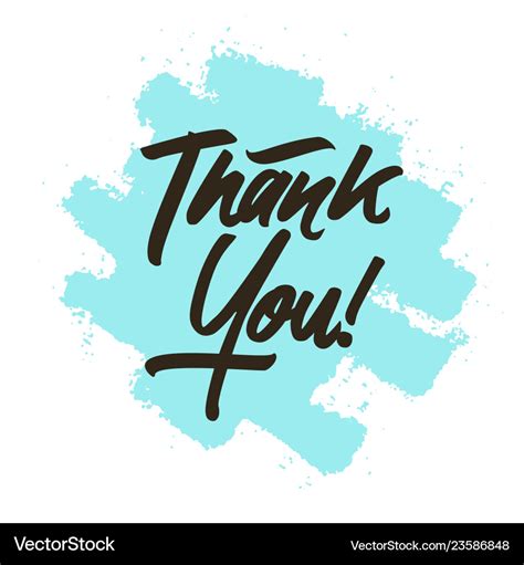 Thank You Royalty Free Vector Image Vectorstock