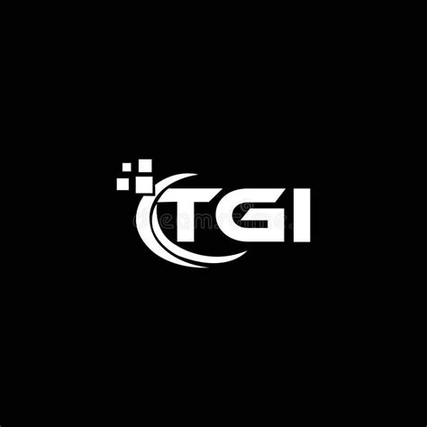 Tgi Letter Logo Design On Black Background Tgi Creative Initials