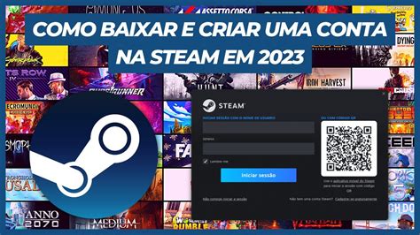 COMO BAIXAR E CRIAR UMA CONTA NA STEAM EM 2023 YouTube