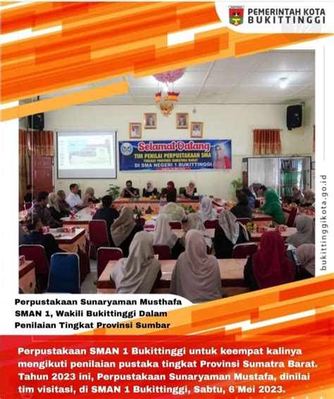 Wako Erman Safar Dukung Perpustakaan Sma Negeri Wakili Bukittinggi