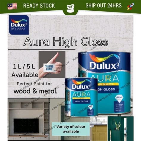 L Ici Dulux Aura High Gloss Finish Interior Exterior Paint Wood Metal