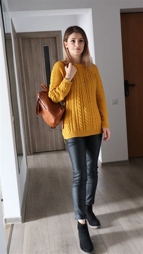 An Ode To Autumn Mustard Sweater Outfit Cappuccino And Fashion