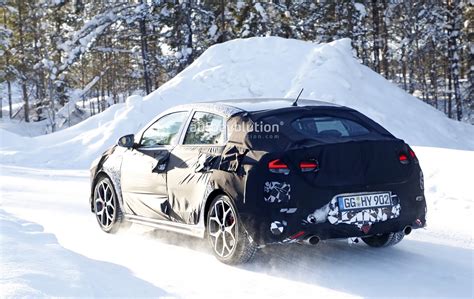 Spyshots Hyundai I N Fastback Caught Undergoing Winter Testing