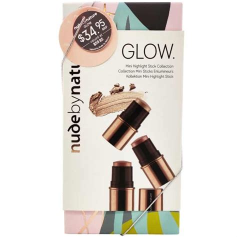 Nude By Nature Touch Of Glow Mini Highlight Stick Collection Discount