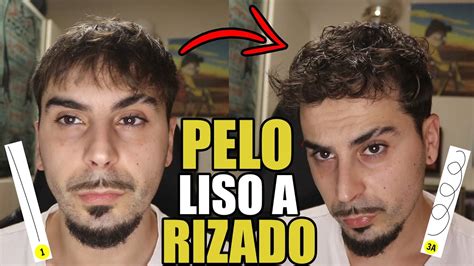 COMO RIZAR Y ONDULAR El PELO De Hombre CABELLO De LACIO A RIZADO O