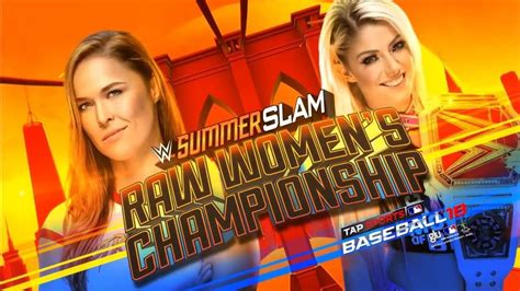 This Sunday Alexa Bliss Will Defend Raw Woman S Champion Against Ronda