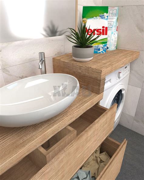 Mobile Arredo Bagno Per Lavatrice E Lavabo Da Appoggio XLAB Design