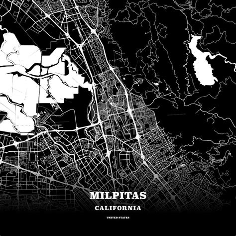 Milpitas, California, USA map | Poster template, Map poster, Milpitas