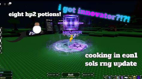 Cooking New Auras In Sols Rng Eon 1 Update Youtube