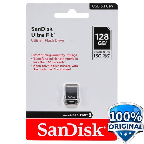 Sandisk Ultra Fit Usb Flashdisk Gb Sdcz Black