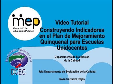 Construyendo Indicadores En El Plan De Mejoramiento Quinquenal Para