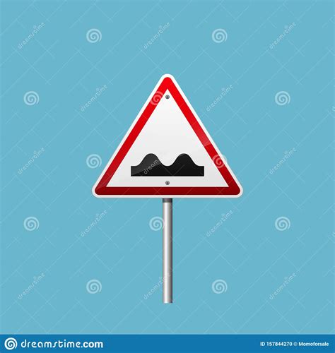 Bump Ahead Sign Stock Illustration Illustration Of Limit 157844270