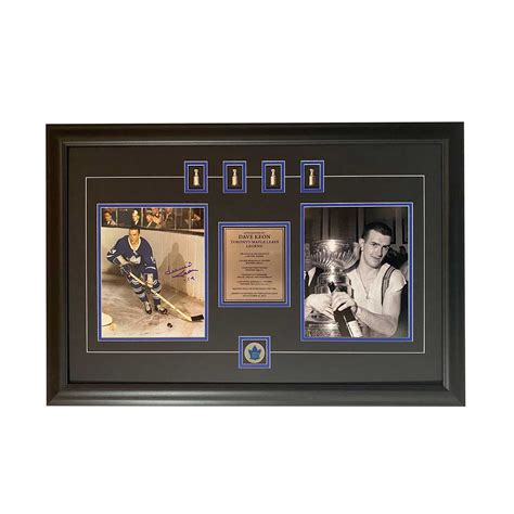 Dave Keon Signed 8×10 with Mini Stanley Cups, Career Plaque | Man Cave ...