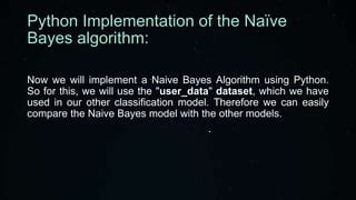 Naïve Bayes Classifier Algorithm pptx