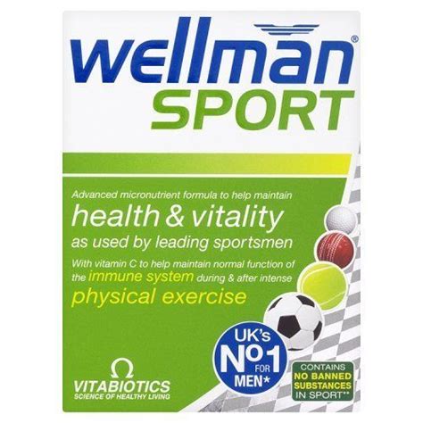 Vitabiotics Wellman Sport X 30 Tablets Advanced Sports Fitness Supplement Easymeds Pharmacy