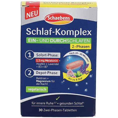 Schaebens Schlaf Komplex EIN UND DURCHSCHLAFEN 30 St Shop Apotheke