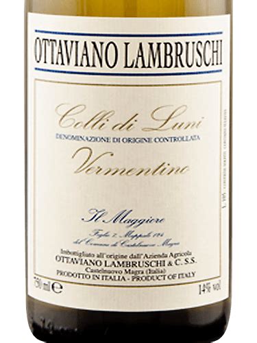 Ottaviano Lambruschi Il Maggiore Colli Di Luni Vermentino Superiore