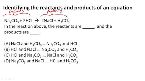 Parts Of A Chemical Equation Example 1 Video Chemistry Ck 12