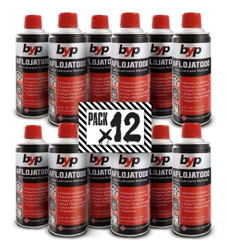 Pack Aflojatodo Byp Lubricante Spray Aerosol Multiuso Oz Cuotas