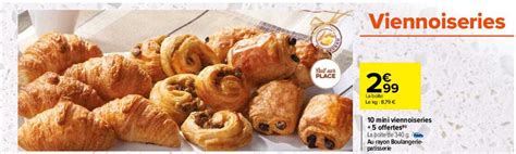 Promo Mini Viennoiseries Offertes Chez Carrefour Icatalogue Fr