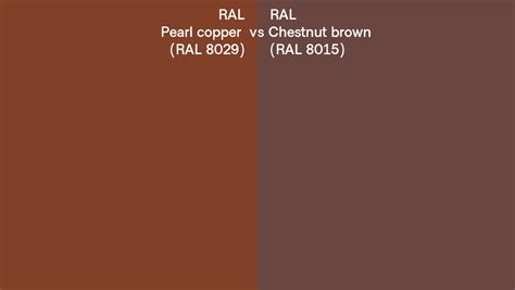 Ral Pearl Copper Vs Chestnut Brown Side By Side Comparison