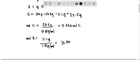 SOLVED: a compound contains carbon oxygen and hydrogen. analysis of a ...