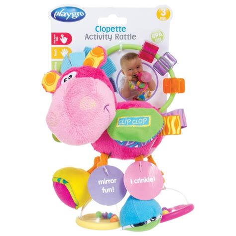 Playgro Greifling Pferd Klipp Klapp Mit Rassel Pink Smyths Toys