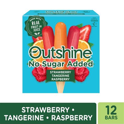 Outshine Strawberry Tangerine And Raspberry Frozen Fruit Bars Variety