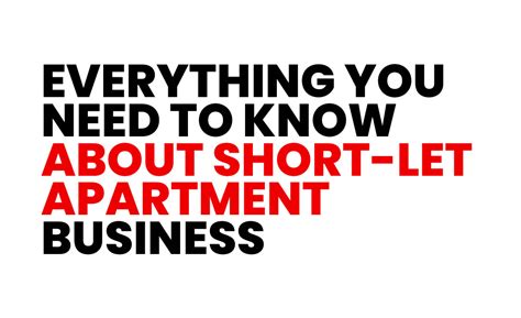 Everything You Need To Know About Short Let Apartment Business