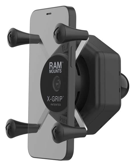 Ram Mounts X Grip Phone Holder With Ball And Vibe Safe Adapter Revzilla