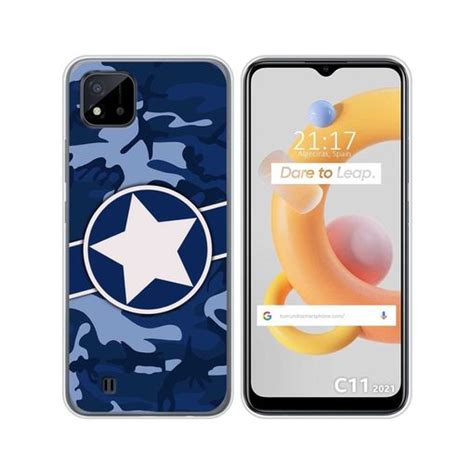 Funda Silicona Para Realme C11 2021 Diseño Camuflaje 03 Dibujos con