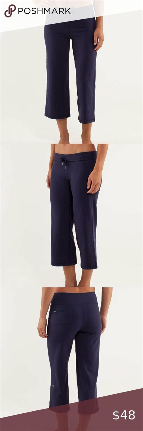 Lululemon Relaxed Fit Crop Ii Blue Clothes Design Relaxed Fit Fashion