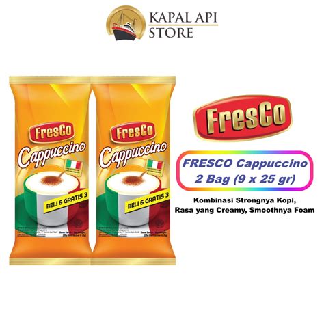 Fresco Cappuccino 2 Bag 9 X 25 Gr Kapal Api Store Official E