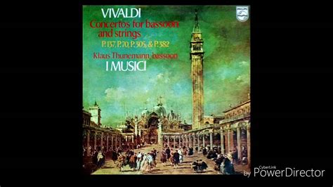 Allegro Poco From Vivaldi S Bassoon Concerto In E Minor Rv Youtube