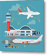 Nice Vector Concept Layout On Airport Digital Art By Mascha Tace Pixels