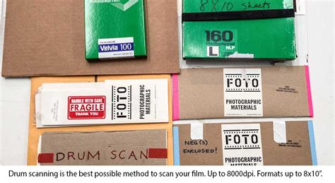 Drum Scanning Service - Transparency and Negative Film