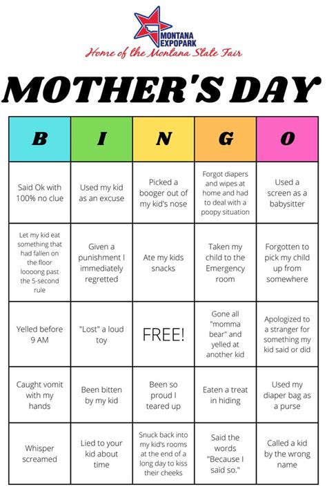 Mother's Day Bingo Game