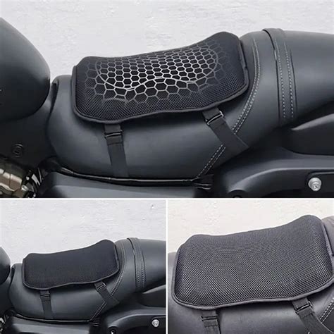 Universal Respir Vel Honeycomb Motocicleta Almofada Do Assento D Gel