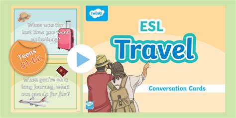 ESL Travel Conversation Slides Teens B1 B2 Twinkl