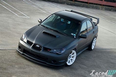 Love The Matt Black Jdm Subaru Subaru Wrx Subaru Impreza Sti